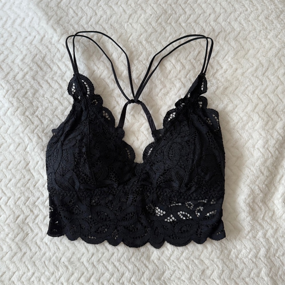 Padded lace bralette, Black - Abercrombie & Fitch - size XS - NWOT - Black - Picture 2 of 6